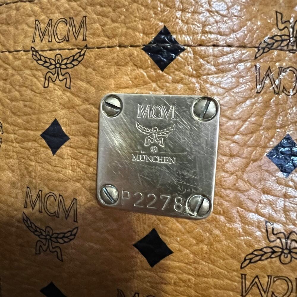 MCM Visetos Heritage Tote - Cognac - Monogram - Made in Germany - Picture 3 of 13